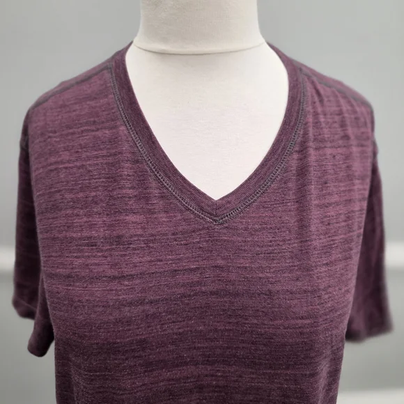 Rock & Republic Deep Purple Heather Short Sleeve Tee - Picture 2 of 8